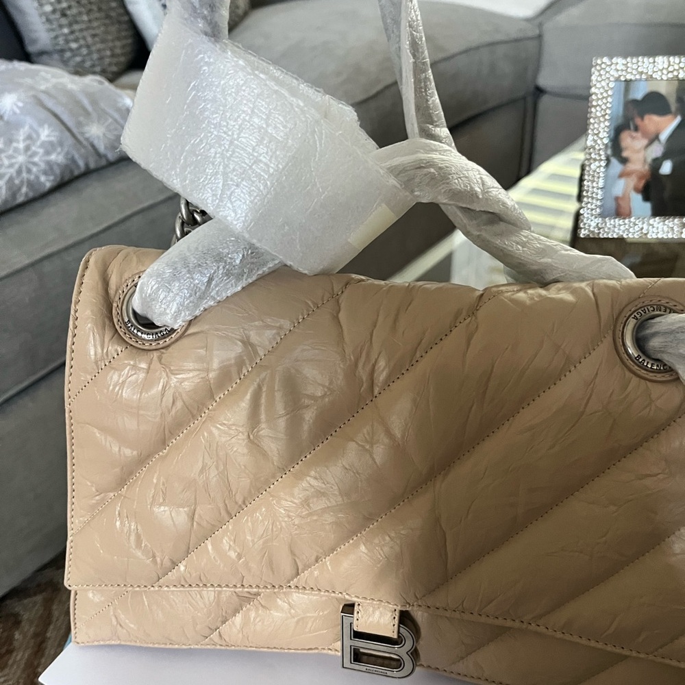 Balenciaga Beige Quilted Women's Bag
